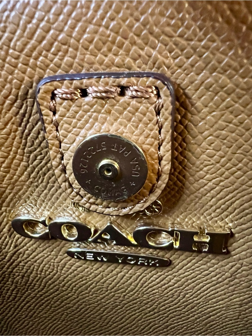 Coach Signature Canvas Tote with Gold-tone Hardware - Picture 12 of 16